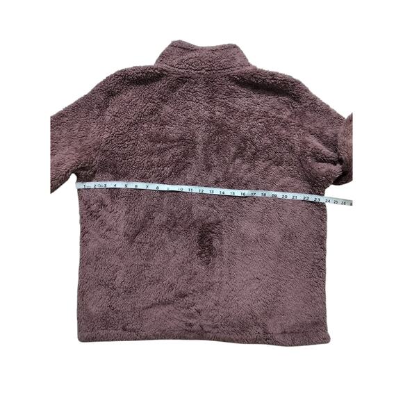 Pink Victoria Secret brown fleece half zip jacket size L - Picture 9 of 11